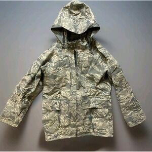 USAF APECS Parka ABU Tiger Stripe Camouflage Jacket Small Short Valley Apparel